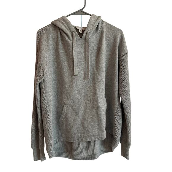 Time & Tru Women's Knit Sweater Back & Arms Hoodie Size M Pullover Sweatshirt - Picture 1 of 7